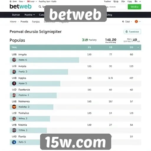 Análise da popularidade do site betweb entre jogadores